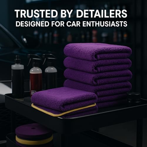 PAKS - 3 Pack Reusable Microfiber Towels - 16x24 Micro Fiber Towels Car Detailing - Plush Auto Cleaning Cloths - Dual-Sided Car Microfiber Towel - Lint & Streak-Free Wash Cloths - Cleaning Supplies - size: 16 x 24 Inch
