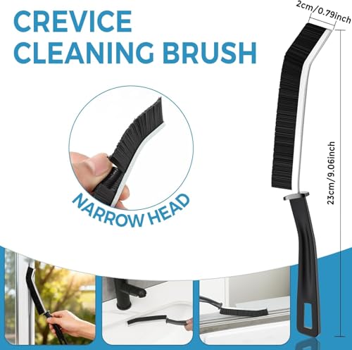 Heavy Duty Crevice Cleaning Brush 3-Piece Set for Stubborn Dirt Kitchen Bathroom Sink Grout Narrow Spaces Household Cleaning Tools