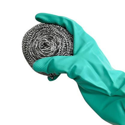 72 Count | KingSeal Stainless Steel Scrubbers, Scrub Pads, Heavy Duty, 50 gram Weight, Individually Wrapped - 6 Packs of 12 Scrubbers - size: 6 Pack/12 per Pack