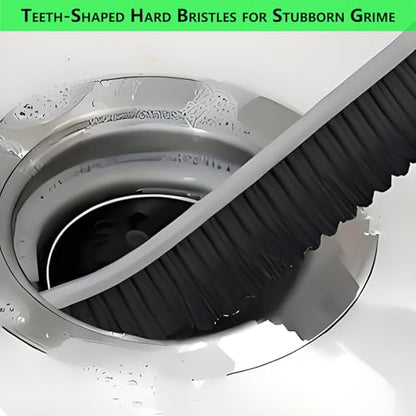 Crevice Cleaning Brush Set of 3, Hard Bristle Gap Brush with Wall Mount Holder – Deep Cleans Grout, Kitchen, Bathroom Tiles, Window Tracks & Tight Spaces