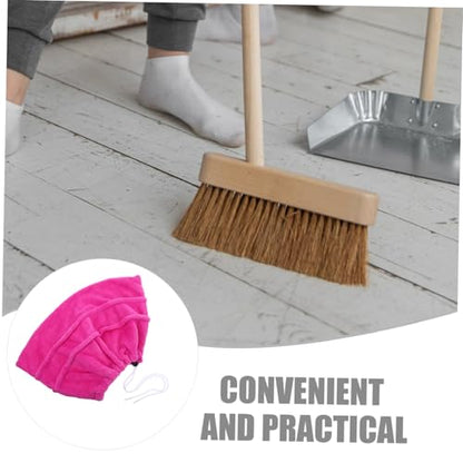 Ipetboom 1pc Broom Cover Clean up Cleaner Washable Cleaning Indoor Soft Broom Microfiber Sweeper Mop Dust Cover Mops Reusable Mop Pads Sweeping Cloth Floor Absorbent Fleece