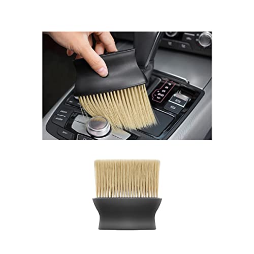 Ziciner Car Interior Detailing Brush, Ultra-Soft Auto Hair Bristles Removal Dust Collectors, Universal Vehicle Interior Cleaning Dashboard, Air Conditioner Vent etc Tool Accessory (1PC, Yellow) - color: Yellow, 1pc