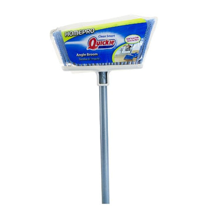 Quickie All-Purpose Angle Broom, Flagged Bristles, Angle Broom for Garages, Courtyard, Sidewalks, Decks and Outdoor Surfaces, Perfect for Home Kitchen Room Office Floor (Pack of 2) - size: Pack of 2