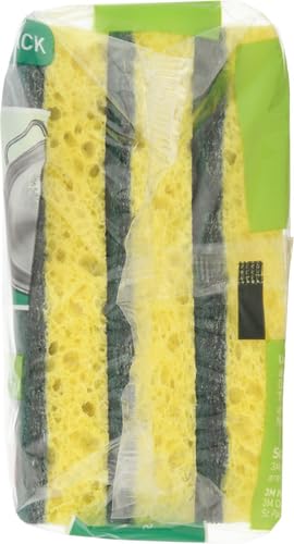 Scotch-Brite Heavy Duty Scrub Sponge, 6 Kitchen Sponges for Tough Messes - Lasts 3X Longer*, Perfect for Cast Iron Skillets & Outdoor Grills, Flexible & Durable Construction (Pack of 6) - size: 6 Scrub Sponges (Pack of 6)