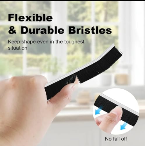 Crevice Cleaning Brush, Hard-Bristled Scrub Brush for Deep Cleaning Grout & Window Tracks, Versatile Household Tool for Kitchen, Bathroom & Shower Gaps (3)