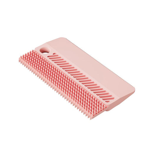 Pink Double-Sided Pet Hair Remover, Reusable Soft Silicone Lint Scraper for Couch, Rug & Coat, Portable Dog Cat Fur Remover Tool - color: Pink