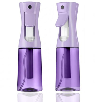 Spray Bottle For Hair,Continuous Spray Bottle, Empty Spray Bottles – Recycled Hair Misting Sprayer for Styling, Cleaning, Plants, Barbers (Purple) - color: Purple