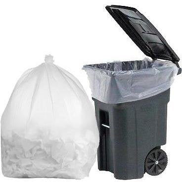 PlasticMill Contractor Bags Heavy Duty - Commercial, Industrial Garbage Bags - Clear Construction Trash Bags - Outdoor, Garden Trash Bags, 100-Gallon, 3 Mil, 67"x79" (25-Count)