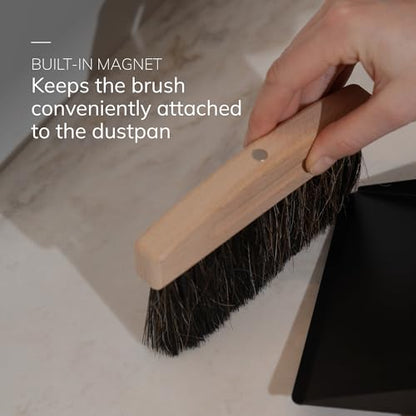 Bamboo Dust Pan & Brush Set, Portable Dustpan & Brush, Perfect For Household Cleaning, Sturdy & Effective Dust Pan, Bamboo Sweeping Brush - Mini - size: Mini