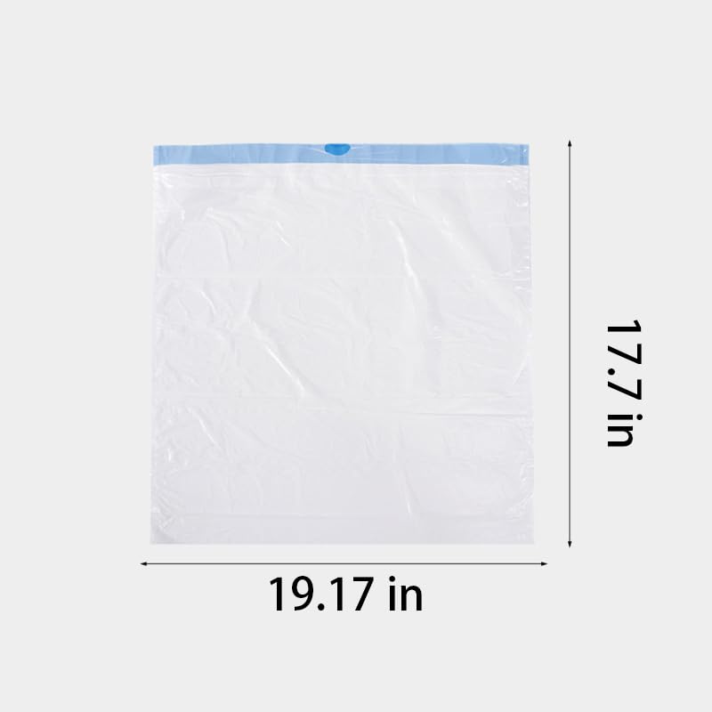 Large Drawstring Trash Bags for Home Kitchen Bathroom 17.7x19.7in 1 Rolls 30pcs Each Milky White - color: Gray