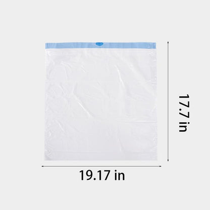 Large Drawstring Trash Bags for Home Kitchen Bathroom 17.7x19.7in 1 Rolls 30pcs Each Milky White - color: Gray