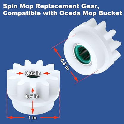 Pedal Bearing Gear Replacement Compatible with O-Cedar Spin Mop Bucket Only - size: 1 Count (Pack of 1)