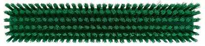Vikan 31752 16" Heavy-Duty Push Broom, Soft/Stiff, Green - color: Green