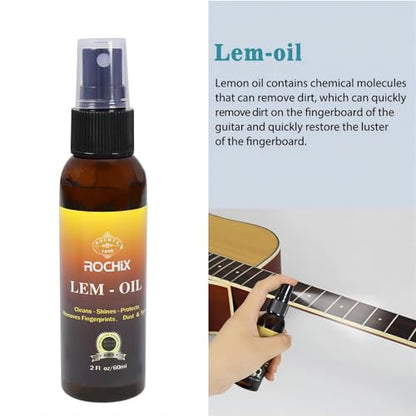 Guitar Cleaner Care Cleaning Kit,Maintenance Kit 11 Pack,Beeswax,Polish,Lemon Oil,String Oil,String Saver,String Guard Pen(Random Color),Winder,Guitar Strings,String Brush,Cleaning Cloth,Case