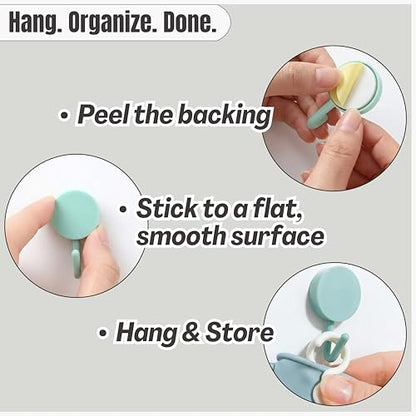 IMARU 3 Pairs Dishwashing Gloves with Hanging Hooks - Reusable Rubber Cleaning Gloves for Household & Kitchen & Gardening, Non-Slip & Waterproof & Durable (Large) - size: Large