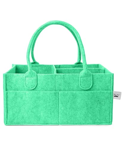 Mr. Pen- Baby Diaper Caddy Organizer, Green | Nursery Storage Bin and Car Organizer for Diapers and Baby Wipes - color: Green, size: 1 Pack, Regular