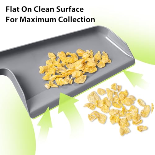 Lumkew Small Broom and Dustpan Set, Hand Mini Dust-Pan and Brush, Handheld Portable Compact, 1 Piece, Gray