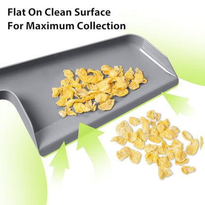 Lumkew Small Broom and Dustpan Set, Hand Mini Dust-Pan and Brush, Handheld Portable Compact, 1 Piece, Gray