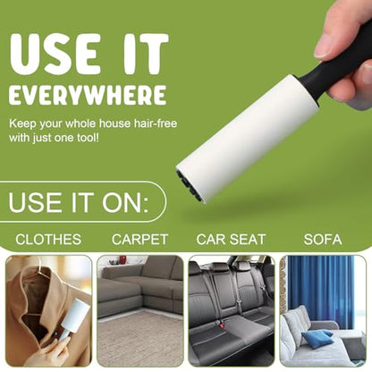 Hushee 16 Pcs Mini Lint Roller for Travel Small Lint Removers Bulk for Pet Hair and Clothes Small Size Removers Portable Sticky Removing Tool for Cleaning Furniture Dog Car Seat