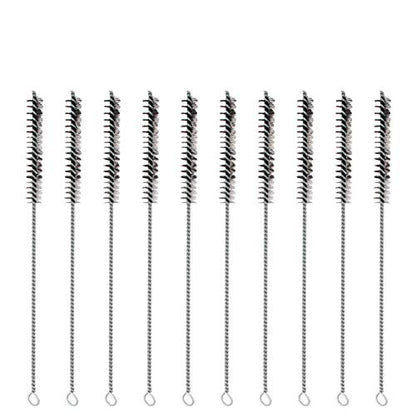 Utoolmart Steel Wire Cleaning Brush, Spiral Power Tube Cleaner, 0.4-inch Diameter 12-inch Length, 10pcs - color: 10pcs, size: 1cm