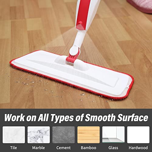 16.5" Microfiber Mop Pads Refills, 3 Pack Reusable Replacement Heads | reusable wet mop refills, machine washable for 14-16 inch spray mops, hardwood floors, dust cleaning & scrubbing - color: 16"grey Rolled*3