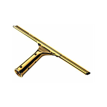 Ettore 10018 Solid Brass Window Squeegee, 18-Inch , Yellow