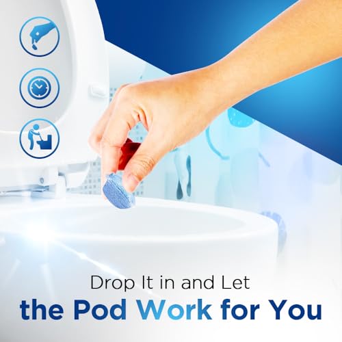 Fuller Brush Toilet Bowl Cleaner Pods - Water Soluble Tablet Cleansers, Cleans Descales & Refreshes Bathroom Toilets Removes Odors Soils & Stains Light Fresh Scent Ideal for Homes & Businesses 1-Pack
