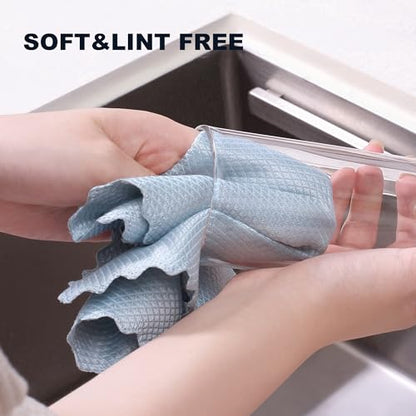 JOYMOOP Fish Scale Streak Free Magic Glass Window Cleaning Cloth, Microfiber Cleaning Cloth, Reusable Absorbent Shiny Wipes, Microfiber Towels, Lint Free Dish Drying Polishing Towels, 5 pcs - color: Blue, size: 15.7"x11.8" - 5pcs