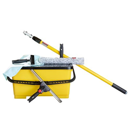 Rubbermaid Commercial Products 6-Piece Glass Window Cleaning Cleaning Starter Kit, Window Washing Kit, 14 Inch - style: Starter Kit