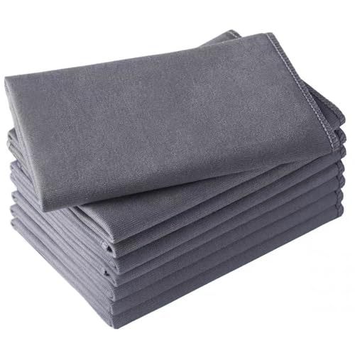 Microfiber Glass Cleaning Cloth 8 Pack, 16 Inch X 12 Inch, Lint Free Quickly Clean Window, Glasses, Windshields, Mirrors, and Stainless Steel, Grey - color: Grey