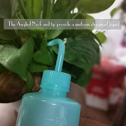 Valchoose Upgraded 2 Pack Plastic Wash Bottles(Blue) 250ml 8.5oz, Tattoo Wash Bottle LDPE No Leaking, Safety, Reusable, Awesome for Watering Plants and Washing Lab Ware - color: Blue, size: 2x250ml