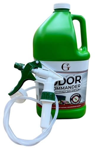 Heavy Duty Remote Extended Reach Trigger Sprayer with 36" Hose Green/White, Fits Large Containers and 1 Gallon Odor Commander Refill Bottles with 38-400 Neck Size
