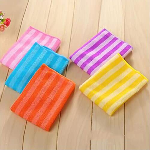 Microfiber Cleaning Cloth,Pack of 5,11.8"x11.8",Highly Absorbent Ultra Soft Kitchen Towels Set,Streak-Free Reusable Lint-Free Cleaning Towels,Cleaning Rags for Home Car Window Kitchen - color: B-colorful