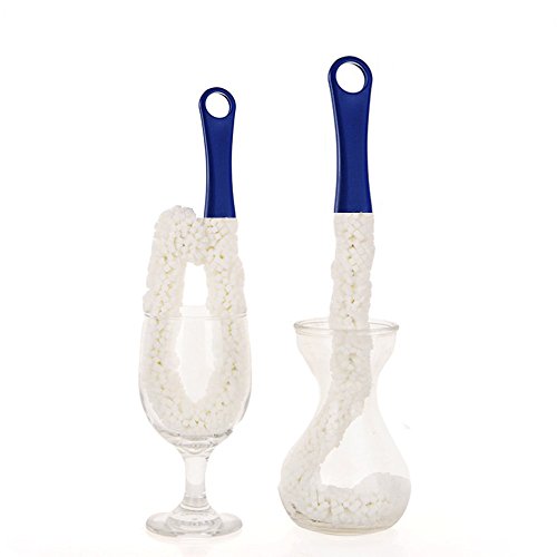 LJDJ Bottle Cleaning Brush - Set of 2 Flexible Bottle Scourer - Multi-Function Household Cleaning Tools for Cleaning of Wine Decanters, Goblets, Glasses, Cups - color: 2-pcs Standard