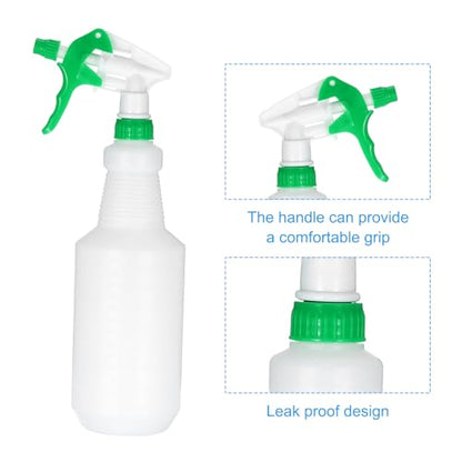 PATIKIL 1000ml/32oz Plastic Spray Bottles, 3pcs Adjustable Nozzle Leak Proof Empty Water Mist Stream Sprayer for Cleaning Solutions Plants Hair, Green - size: 1000ml/32oz