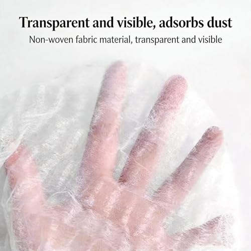 100 Pcs Disposable Elastic Broom Covers, Multi-Purpose Broom Sleeves for Hair and Dust Capture, Ideal for Home Floor Cleaning, Pet Hair Removal and Daily Household Cleaning