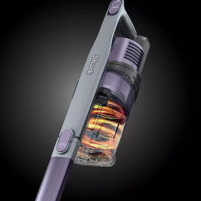 Shark IX141H Pet Cordless Stick Vacuum with Anti-Allergen Complete Seal, XL Dust Cup, LED Headlights, Removable Handheld, 40min Runtime, Grey/Purple, 7.5 lbs (Renewed)