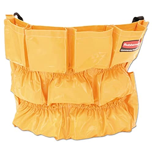 Rubbermaid Commercial Products Supply Organizing Caddy for Brute Trash Cans Yellow Tool Organizer Storage for Spray Bottles/Paper Towels/Gloves/Scrub Brush,(Pack of 6) - size: 1 Count (Pack of 6)