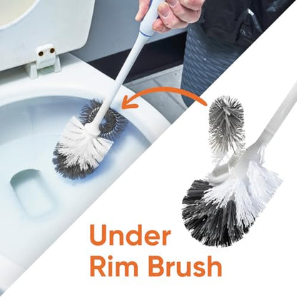 Superio Sink & Toilet Plunger with Toilet Bowl Brush and Holder Set - Dual-Purpose Drain Plunger with Mold-Resistant Rubber Head & Ergonomic Grip - size: Toilet Brush and Plunger Set