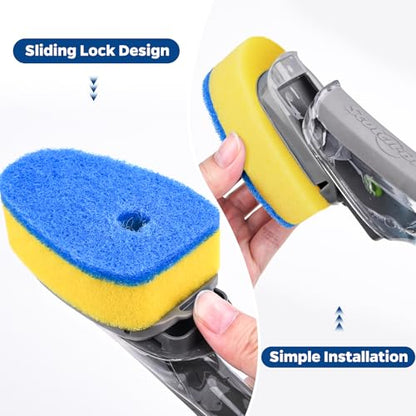 10 Pack Sponge Dishwand Brush Refills for Scotch-Brite Dishwand - color: Blue-10pack