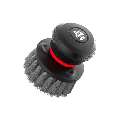 Dirt Devil Handheld Pommel Scrubbing Brush, 3.5", Includes Medium Bristle Head, Comfortable Ergonomic Grip, Interchangeable Brushes, Ideal for General Purpose Cleaning - style: Handheld Scrubber