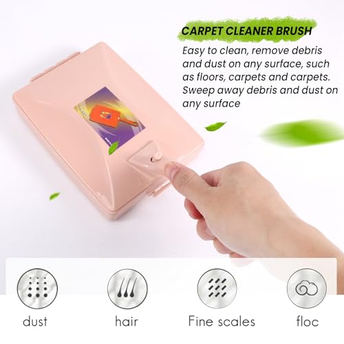 Carpet Cleaner Brush Sweeper Dirt Handheld Sofa Bed Pet Hair Debris Dirt Fur Roller Brush Household Cleaning Tool