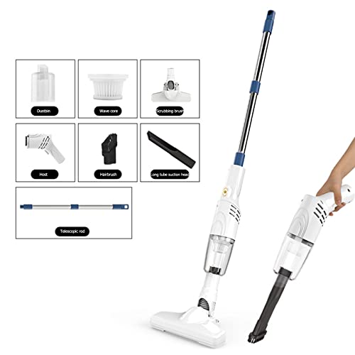 Vacuum Cleaner 60W Handheld Stick Vacuum with 30 Mins Long Runtime, Lightweight Pet Hair Vacuum Upright Vacuum Cleaner for Carpet Hard Floor Keyboard Floor Vleaner Machine