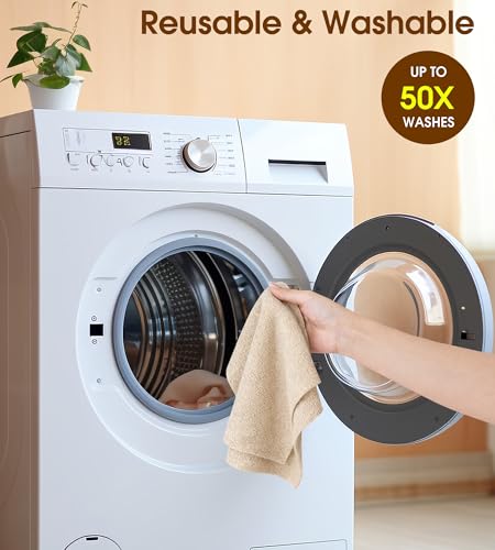KitchLife Microfiber Cleaning Cloth Roll, 100 Pack - Tear-Away Microfiber Paper Towels, Lint-Free, Reusable, Washable for Kitchen, Car, Dishes, and Sensitive Surfaces (Sand Beige) - color: Sand Beige, size: 100 Pack