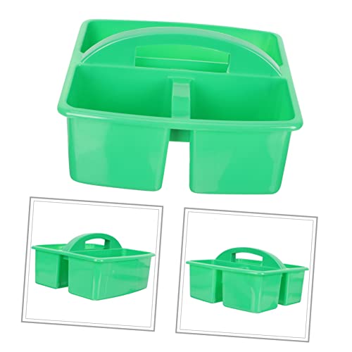 SOLUSTRE Desktop Storage Basket Cleaning Supplies Organizer Tool Large Cleaning Pantry Baskets Kitchen Organizers and Storage Bathroom Organiser Storage Baskets Storage Bins Green Plastic
