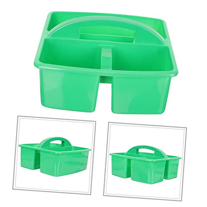 SOLUSTRE Desktop Storage Basket Cleaning Supplies Organizer Tool Large Cleaning Pantry Baskets Kitchen Organizers and Storage Bathroom Organiser Storage Baskets Storage Bins Green Plastic