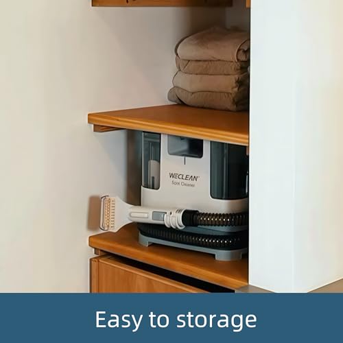 WECLEAN C1 Portable Extractor for Couch and Carpet Cleaner Upholstery Cleaner with Deep Cleaning Solution - color: White