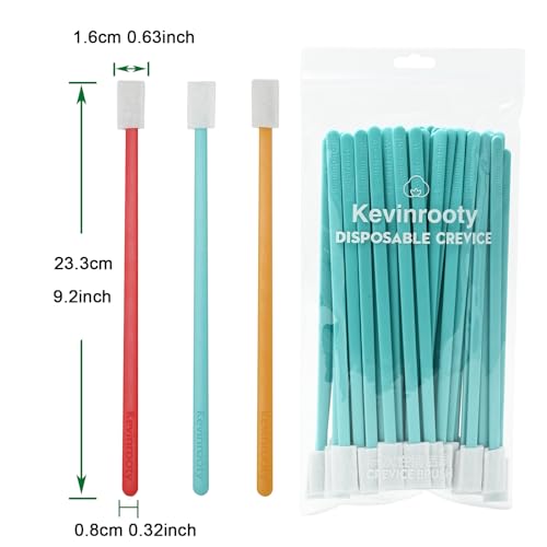 100PCS Disposable Crevice Cleaning Brush Tool kit, Disposable Toilet Brush, Disposable Toilet seat Cleaner Tool (Blue) - color: Blue