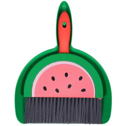 Small Dustpan and Brush Set, Watermelon Mini Dustpan and Brush Whisk Broom,Watermelon - color: Watermelon