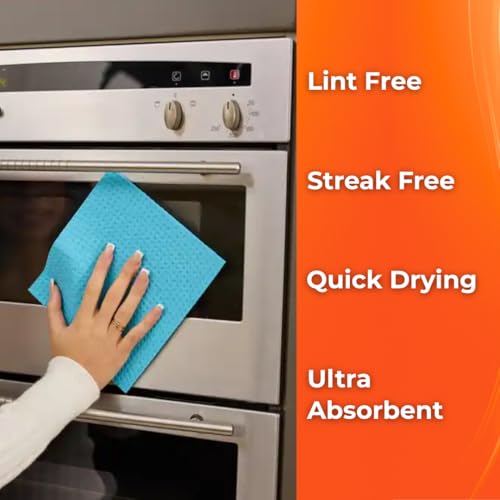 Macro Max Ultra Sponge Cloth 10 Times Its Weight Water Absorption High Performance Kitchen Cloth - 3 Pack